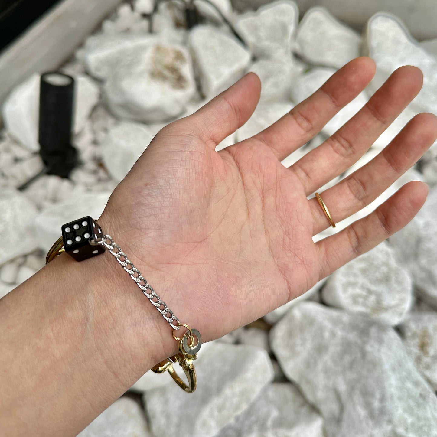 BLESS / MATERIALMIX BRACELET "DICE"