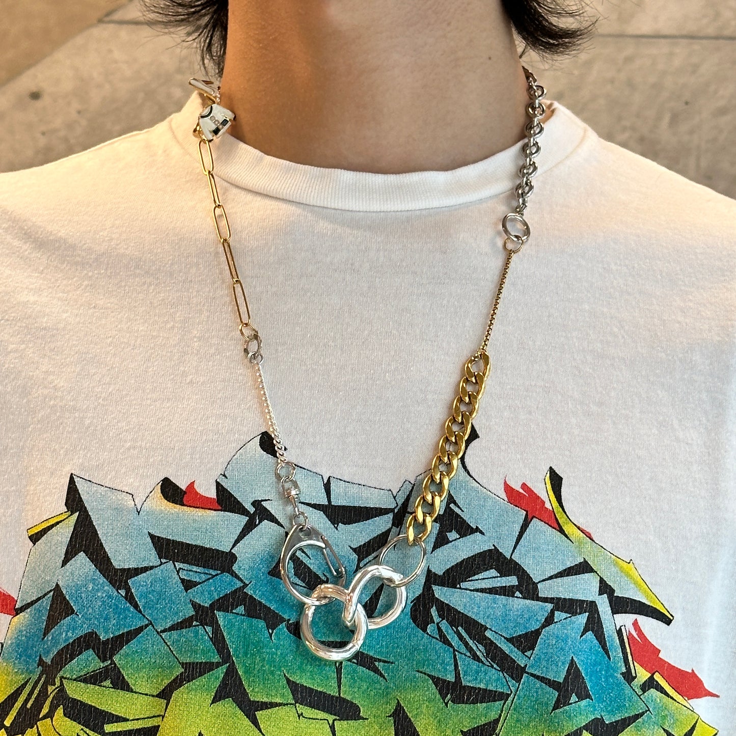 BLESS / MATERIALMIX NECKLACE "FREESTYLE"
