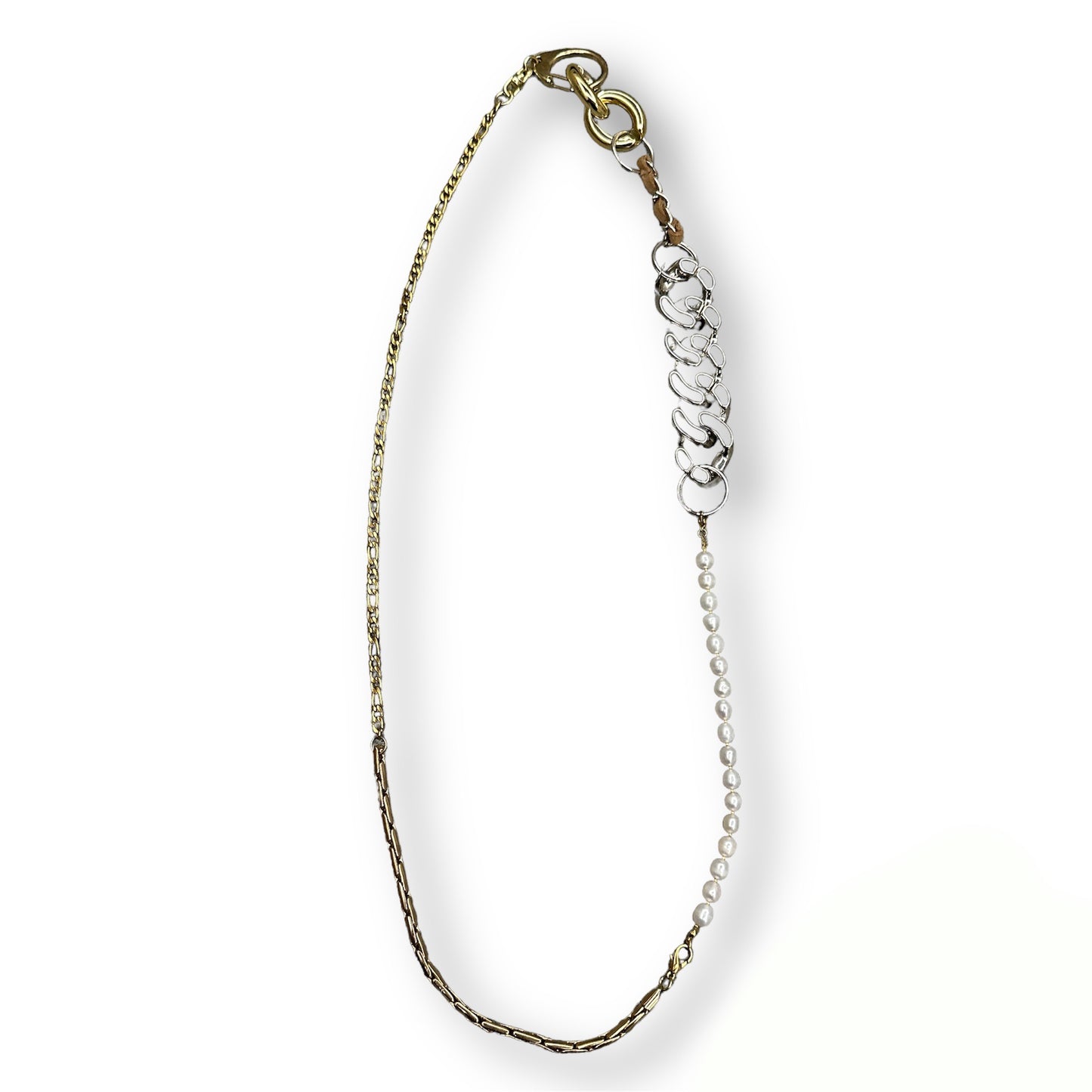 BLESS / MATERIALMIX NECKLACE "PEARLS"