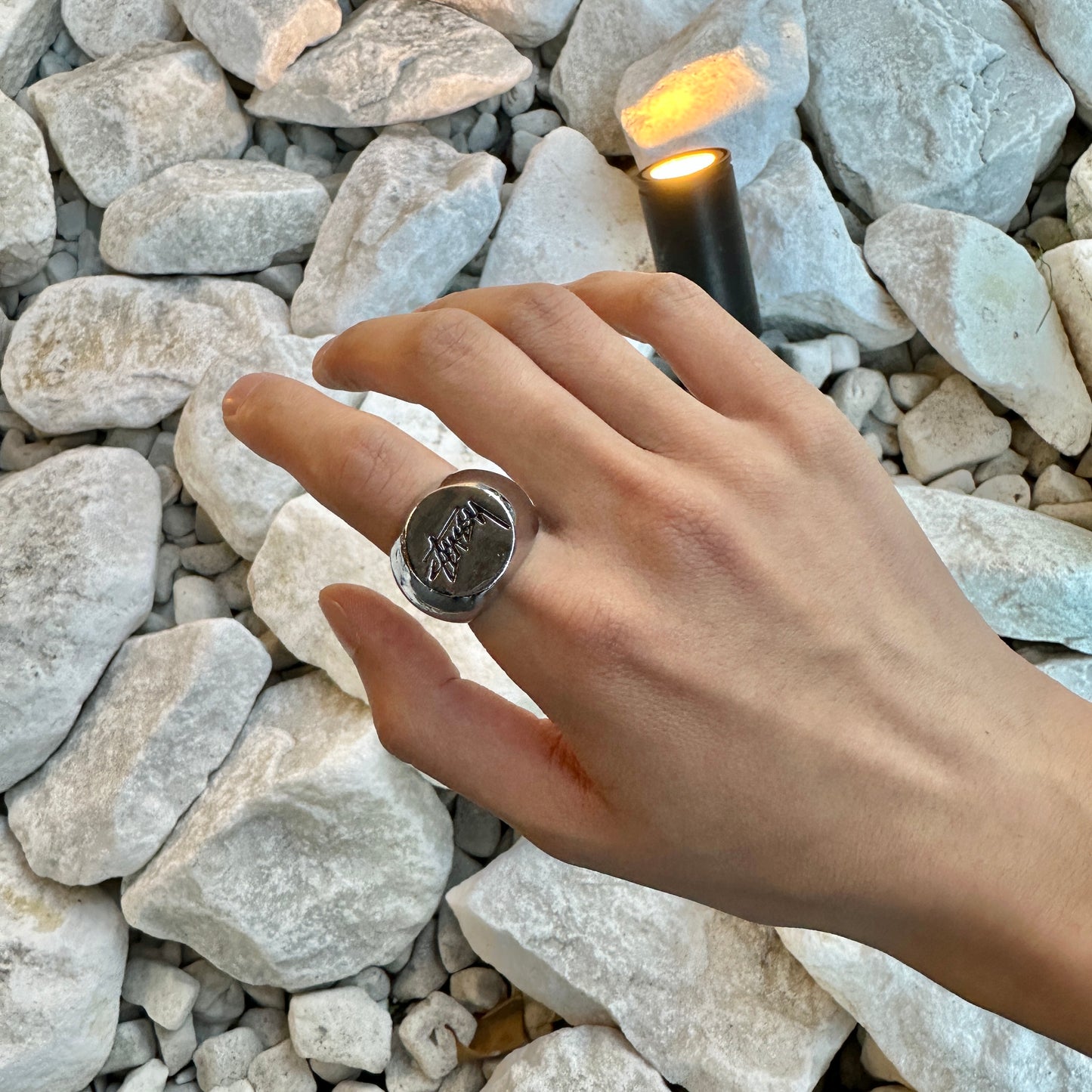 STUSSY / STOCK LOGO RING