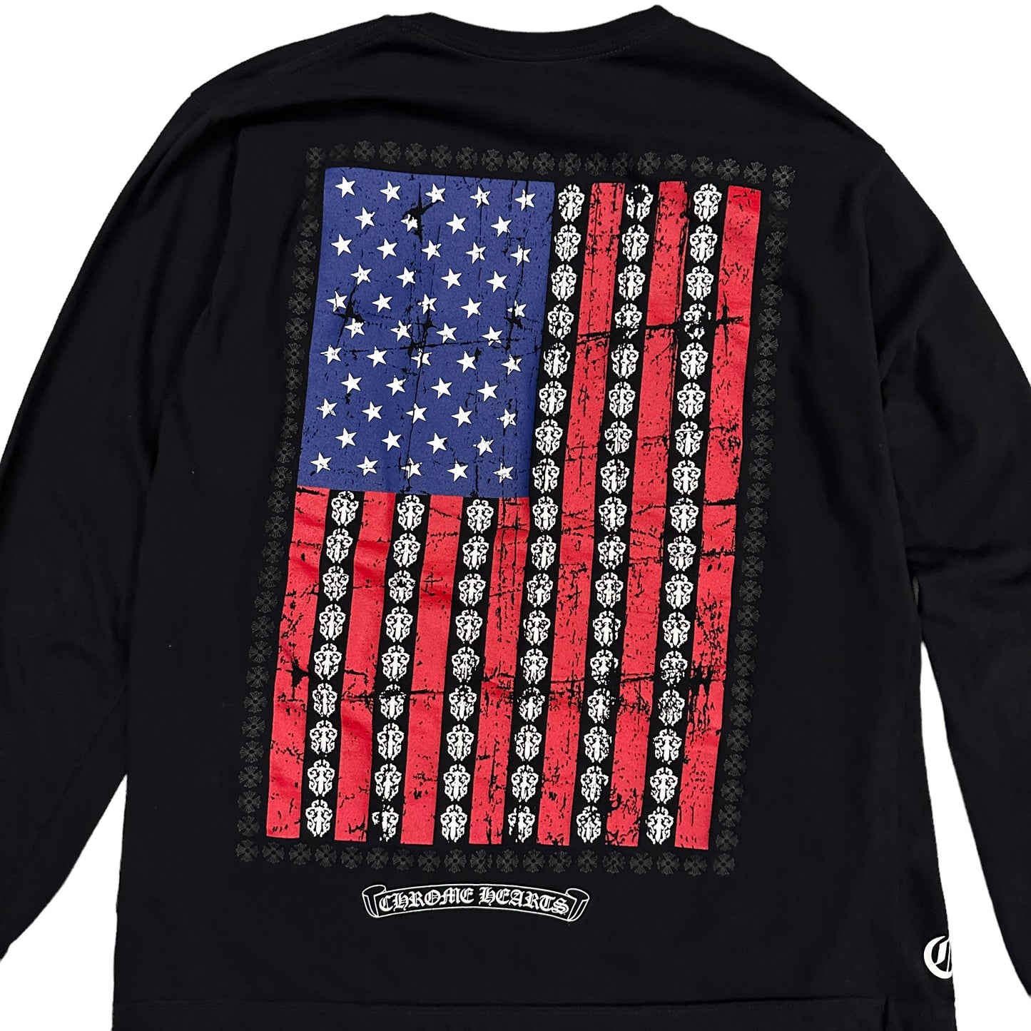 CHROME HEARTS / USA FLAG LONG SLEEVE SHIRT