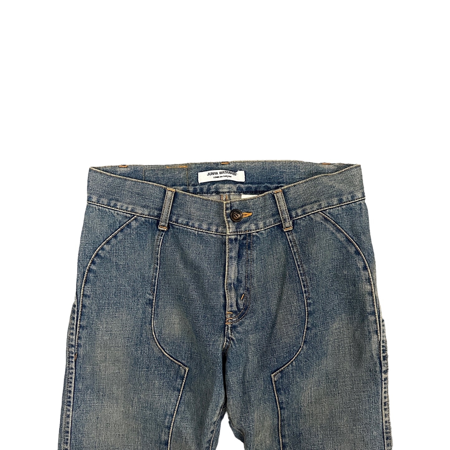 JUNYA WATANABE / 2005SS BONDAGE CROPPED DENIM PANTS