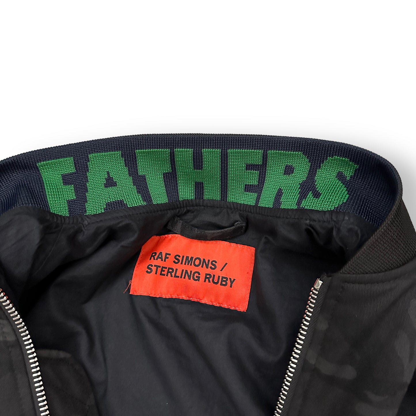 RAF SIMONS × STERLING RUBY / 2014AW LONG PADDED BOMBER JACKET
