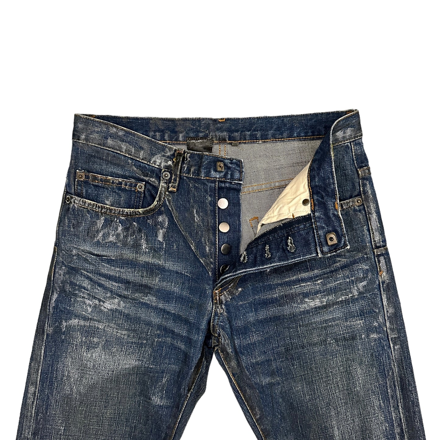 DIOR HOMME / LUSTER COATING DENIM PANTS