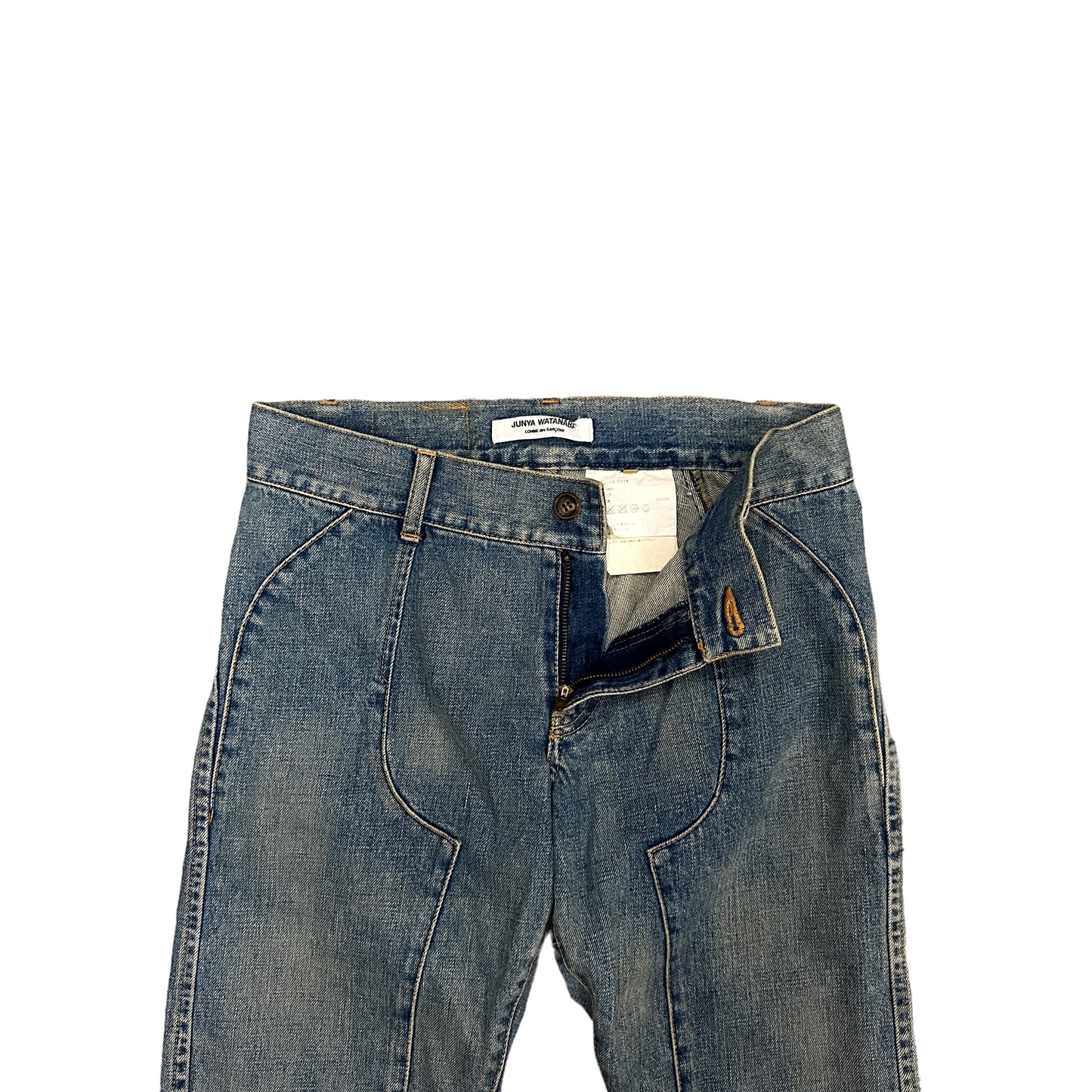 JUNYA WATANABE / 2005SS BONDAGE CROPPED DENIM PANTS