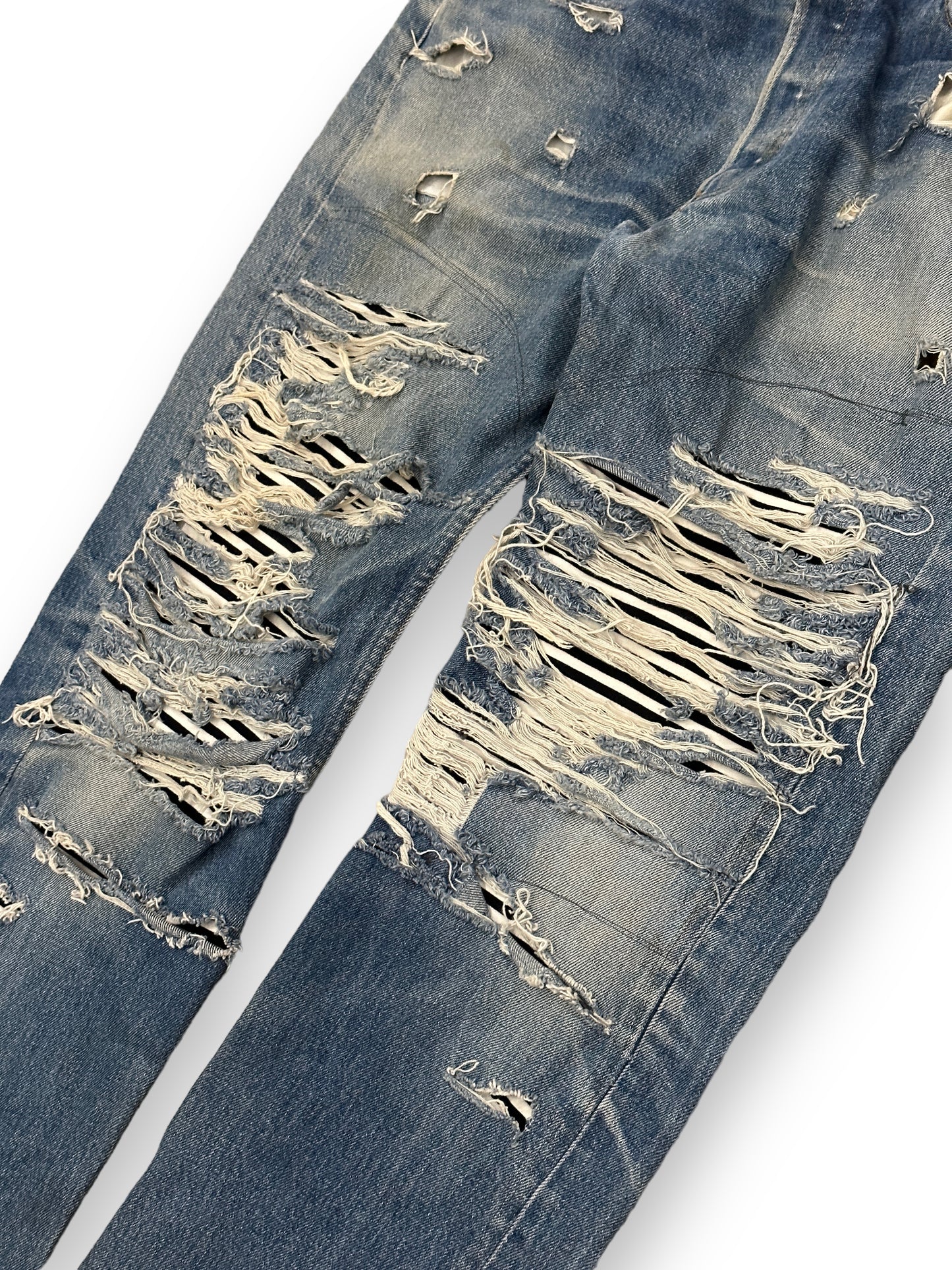 VINTI ANDREWS / LEVIS501 REMAKE DAMAGE DENIM PANTS