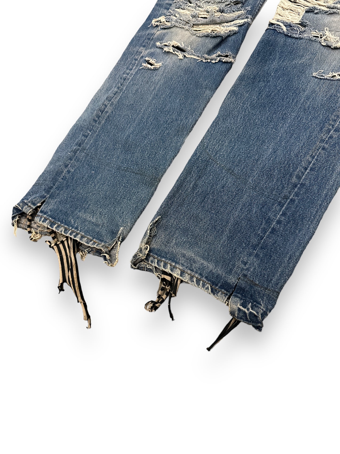 VINTI ANDREWS / LEVIS501 REMAKE DAMAGE DENIM PANTS