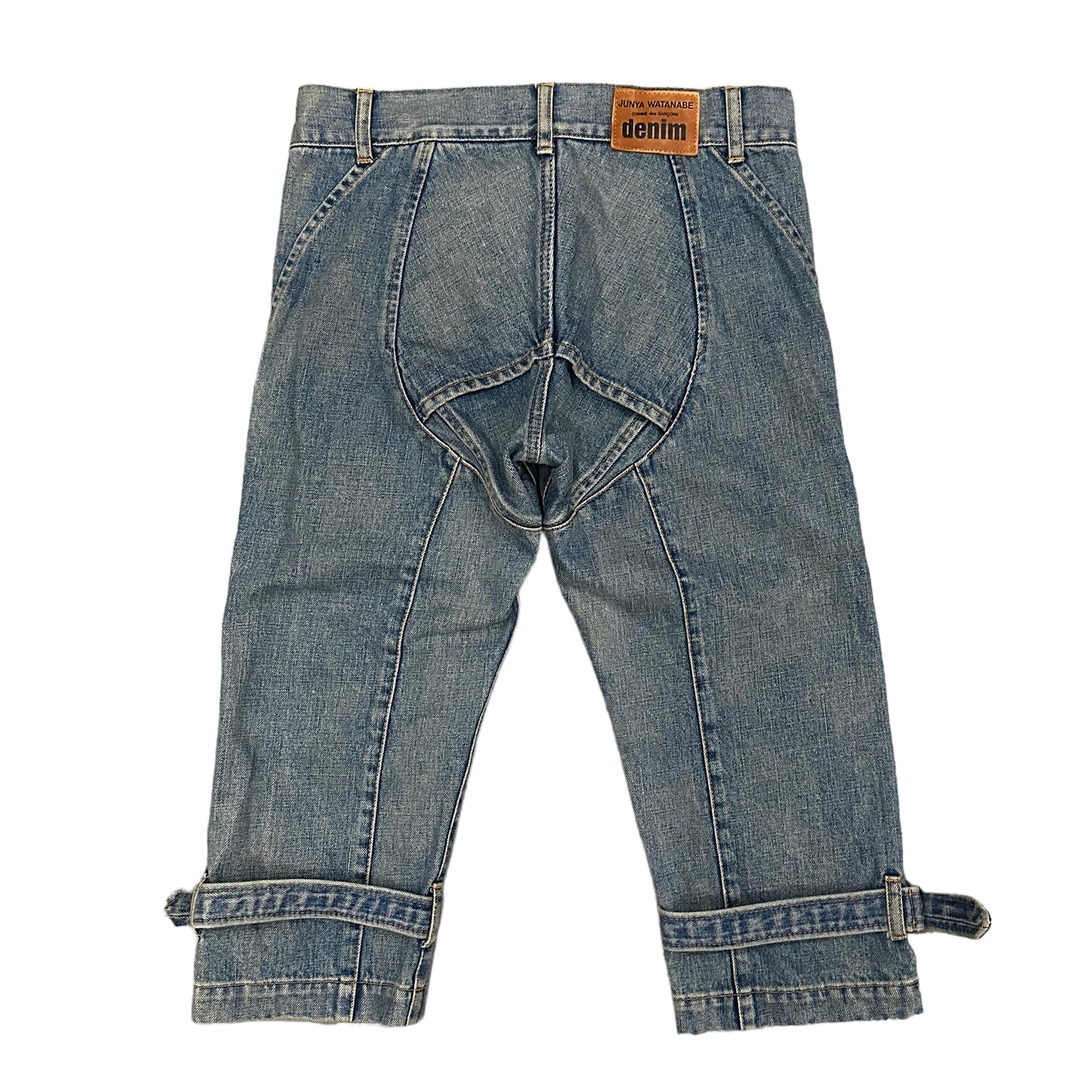 JUNYA WATANABE / 2005SS BONDAGE CROPPED DENIM PANTS