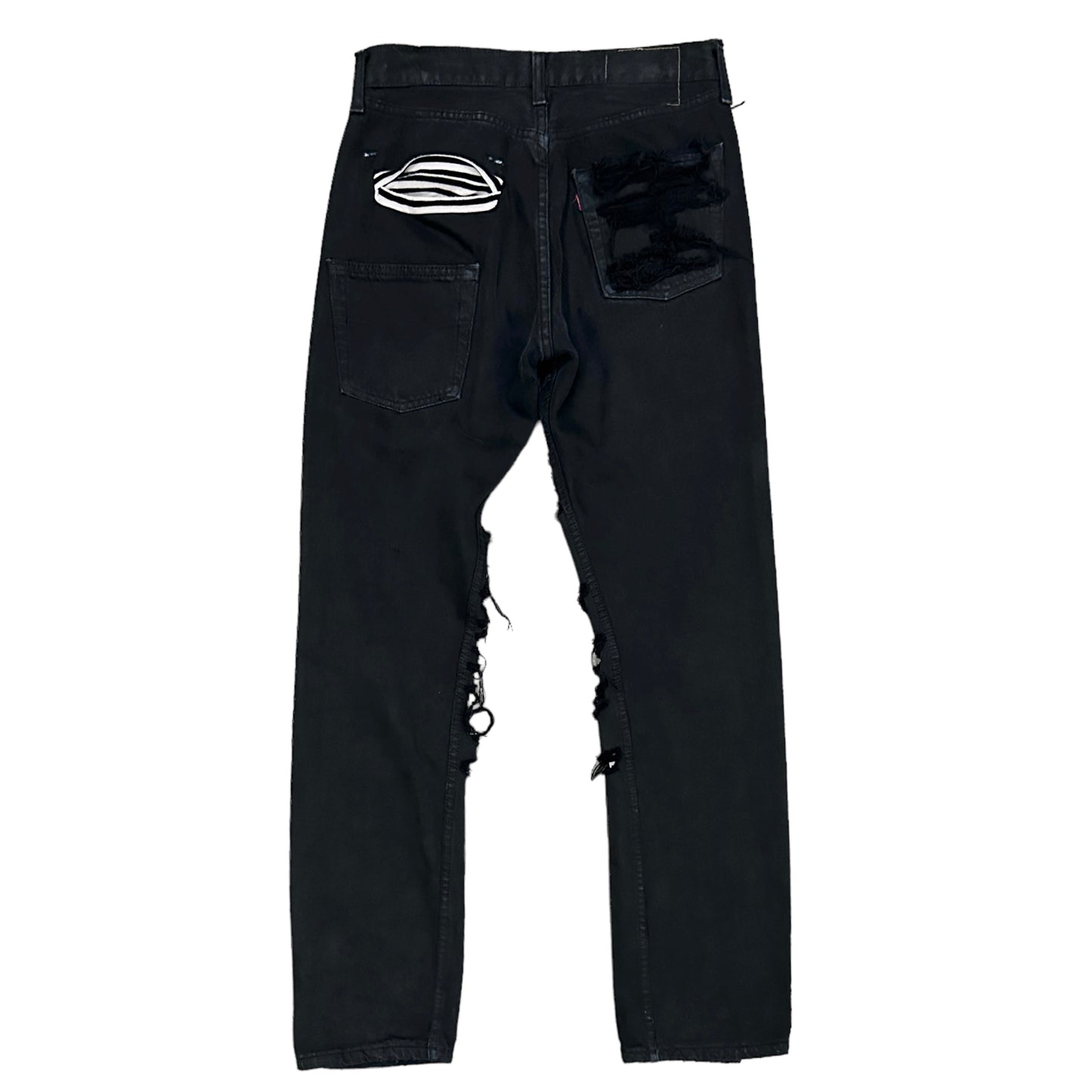 VINTI ANDREWS / LEVIS501 REMAKE DAMAGE DENIM PANTS