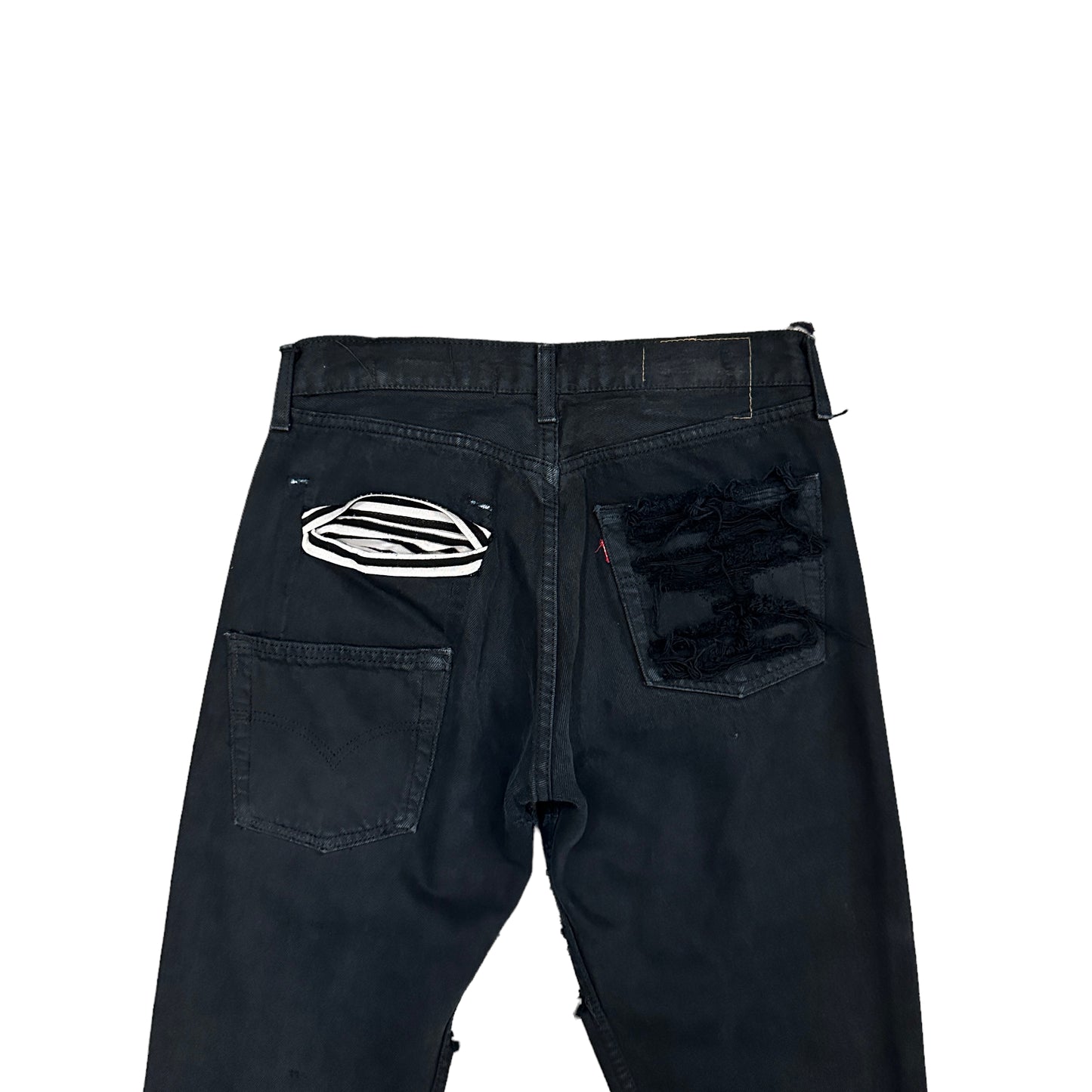 VINTI ANDREWS / LEVIS501 REMAKE DAMAGE DENIM PANTS