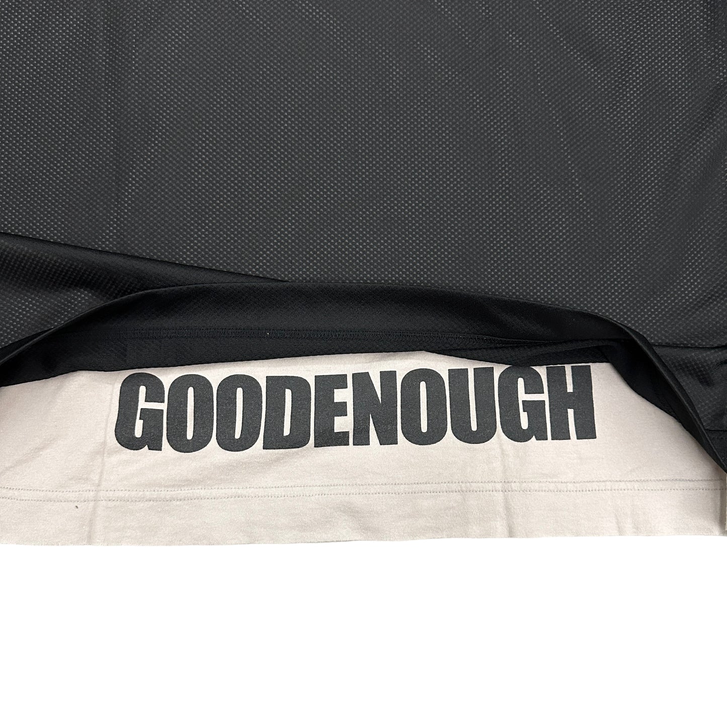 GOODENOUGH / MESH LAYERED T-SHIRT
