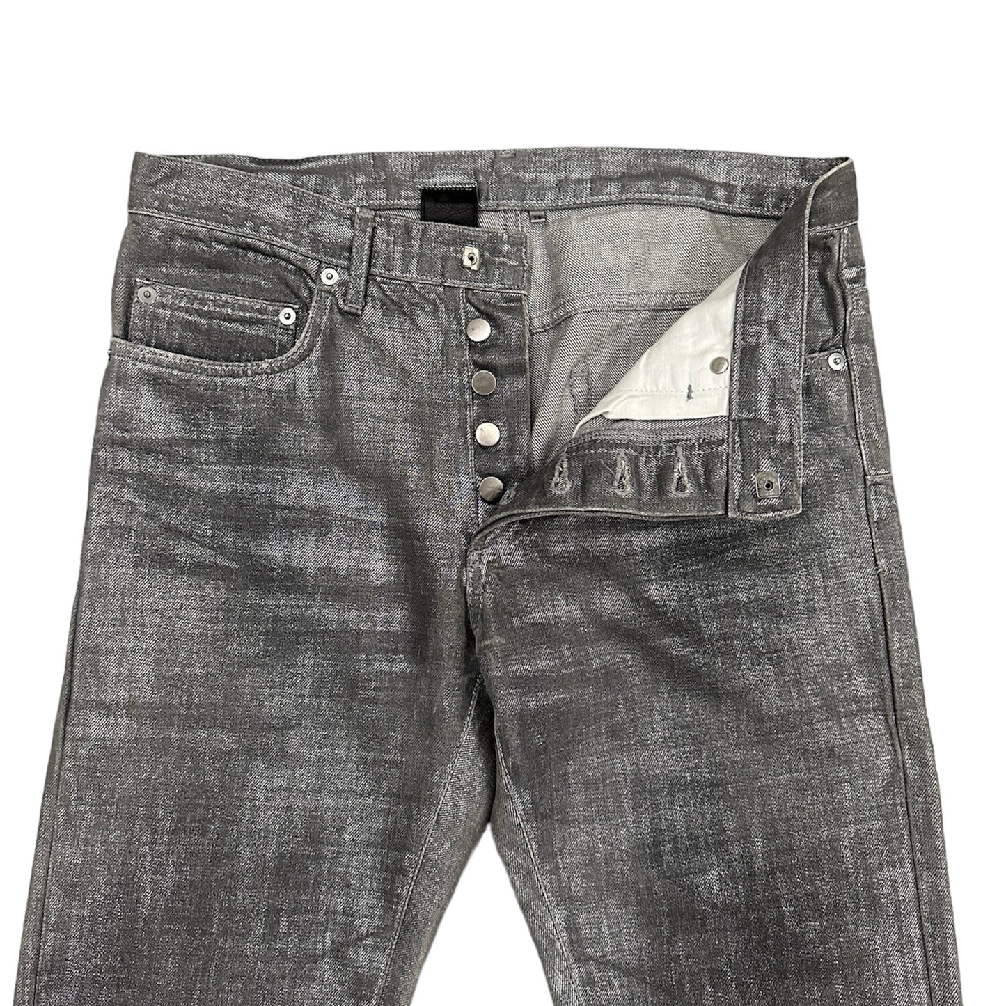 DIOR HOMME / LUSTER COATING DENIM PANTS