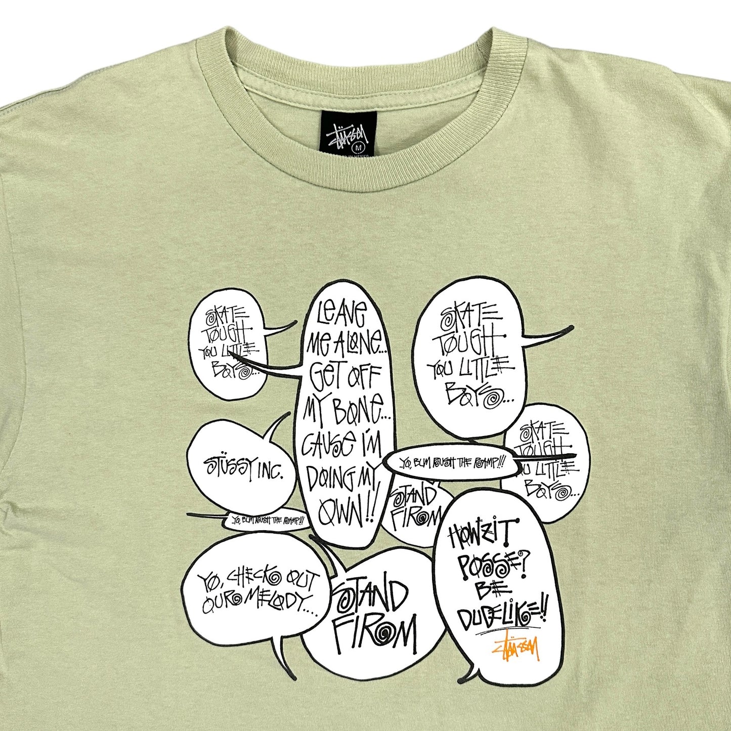STUSSY / SPEECH BUBBLE T-SHIRT