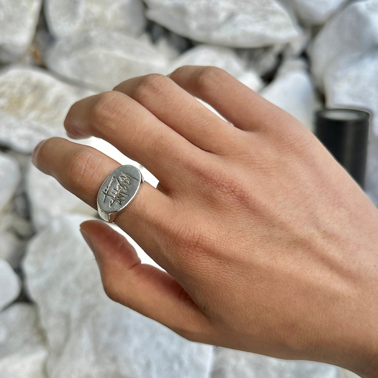 STUSSY / STOCK LOGO RING