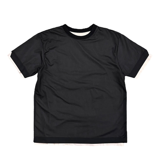 GOODENOUGH  / MESH LAYERED T-SHIRT